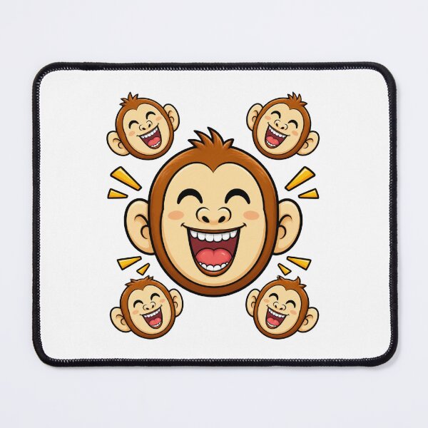 Item preview, Cute Quirky Lame Monkey Pattern - Funny Lazy Primate Illustration Art for Animal Lovers designed and sold by tracktech.