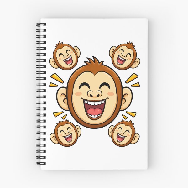 Item preview, Cute Quirky Lame Monkey Pattern - Funny Lazy Primate Illustration Art for Animal Lovers designed and sold by tracktech.