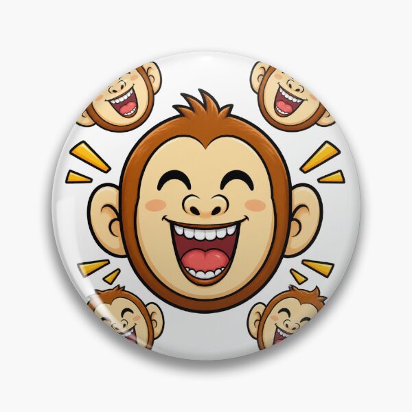 Item preview, Cute Quirky Lame Monkey Pattern - Funny Lazy Primate Illustration Art for Animal Lovers designed and sold by tracktech.