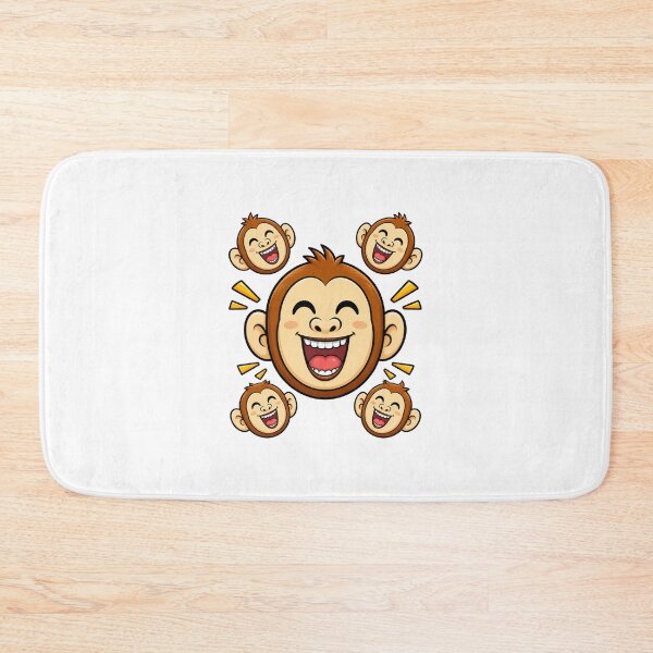 Item preview, Cute Quirky Lame Monkey Pattern - Funny Lazy Primate Illustration Art for Animal Lovers designed and sold by tracktech.