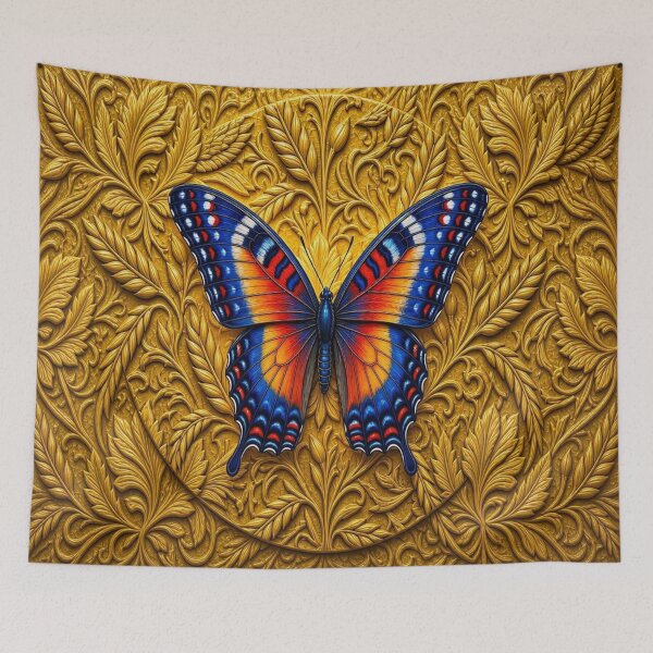 Item preview, Royal Butterfly on Golden Filigree  designed and sold by Breezes-of-Ida.