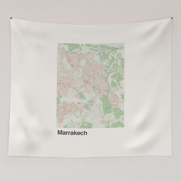 Item preview, Marrakech Minimalistic Map Art designed and sold by MapsNerd.