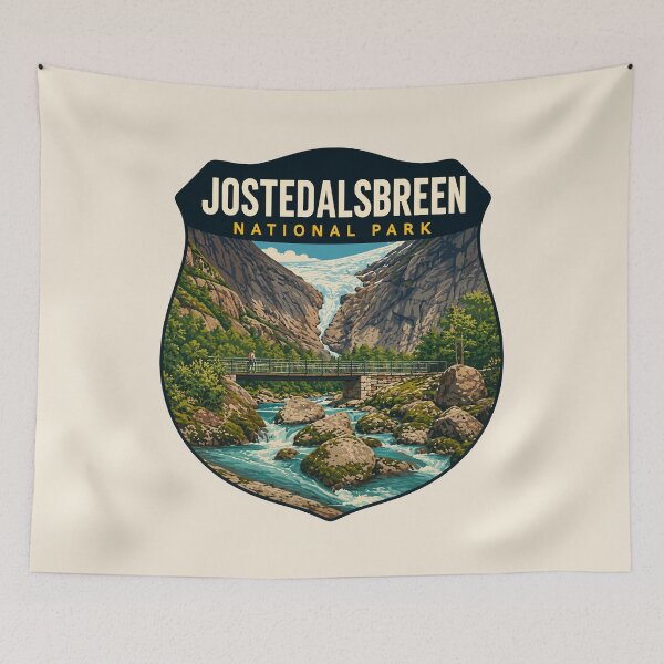 Item preview, Jostedalsbreen National Park Norway – Vintage Glacier Adventure designed and sold by Gideon Emmerich.