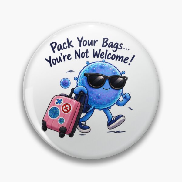 Item preview, Cyclospora Pack Your Bags – Funny Parasite Travel Design designed and sold by Ramadane_design1.