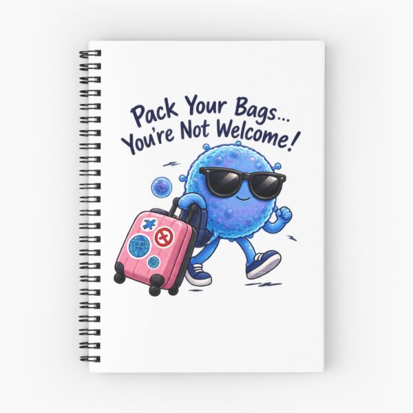 Item preview, Cyclospora Pack Your Bags – Funny Parasite Travel Design designed and sold by Ramadane_design1.