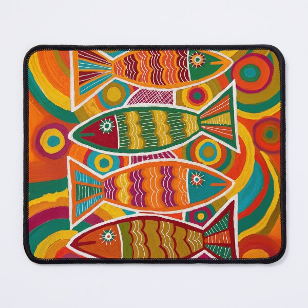 Item preview, Vibrant Tropical Fish Pattern Art designed and sold by Fani*.