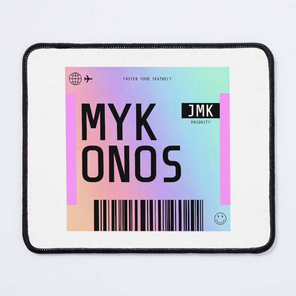 Item preview, Mykonos Boarding Pass JMK Rainbow Gradient designed and sold by lukassfr.