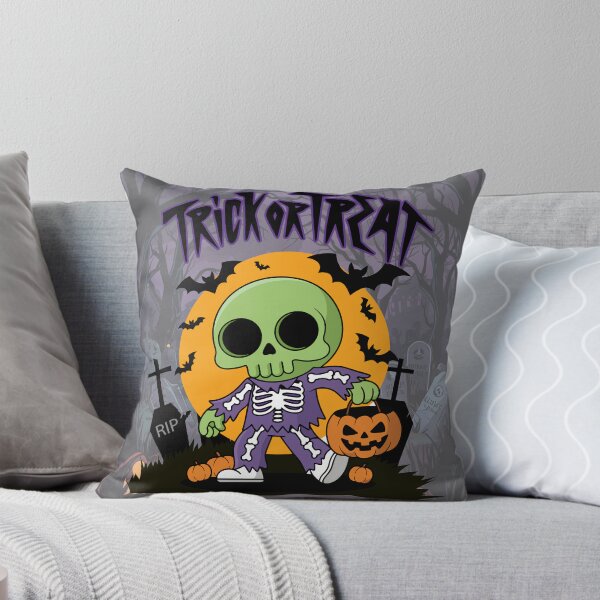 Artikelvorschau, Cute Halloween Skeleton Trick or Treat Spooky Candy entworfen und verkauft von toycruisers_merch-butze.