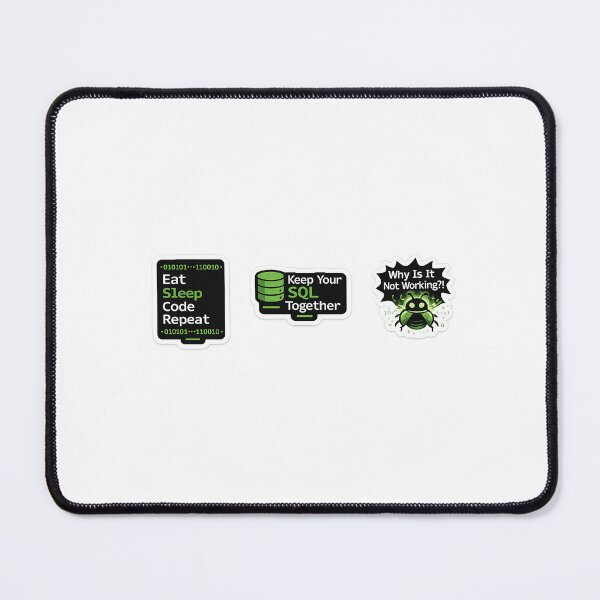 Item preview, Funny Coding Sticker Bundle – Programmer & Developer Laptop Stickers (3 Pack) designed and sold by Credenz.