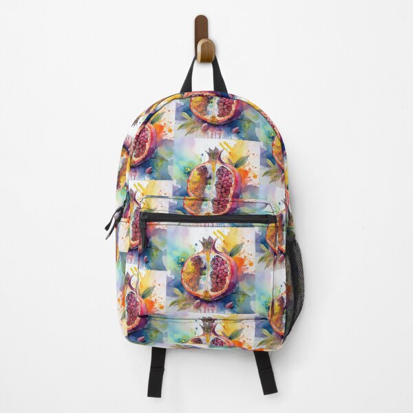 Item preview, Watercolor Pomegranate Colorful Splash Fruit Art designed and sold by HappyOops.