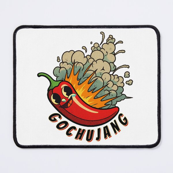 Item preview, Gochujang Spicy Chili Pepper Mascot - Retro Pop Art designed and sold by SunandShade.