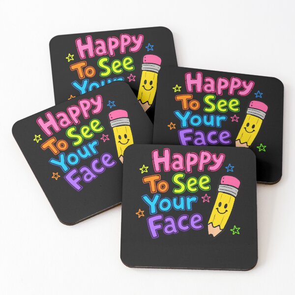 Item preview, Happy To See Your Face Teacher School Supplies Long Sleeve designed and sold by Strow--bary.