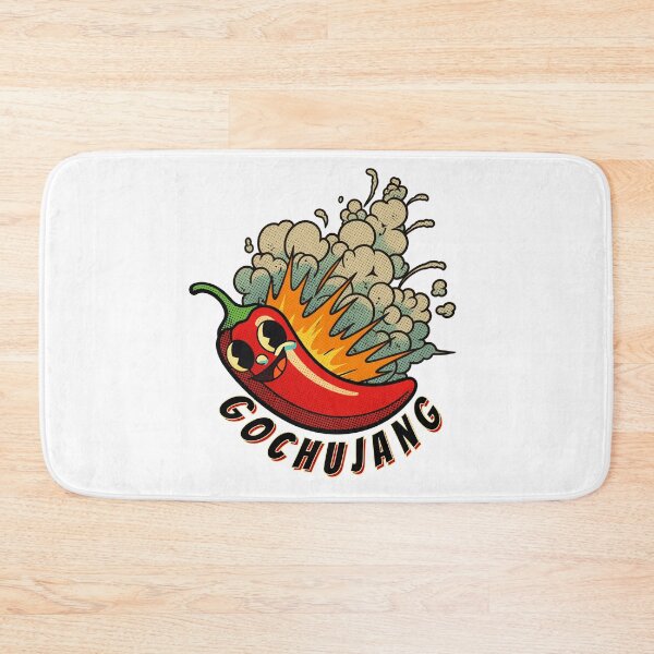 Item preview, Gochujang Spicy Chili Pepper Mascot - Retro Pop Art designed and sold by SunandShade.
