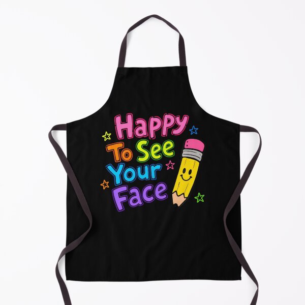 Item preview, Happy To See Your Face Teacher School Supplies Long Sleeve designed and sold by Strow--bary.