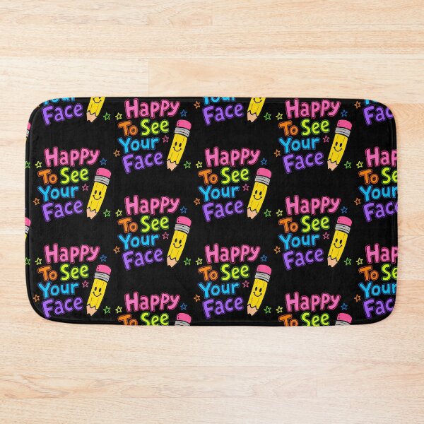 Item preview, Happy To See Your Face Teacher School Supplies Long Sleeve designed and sold by Strow--bary.