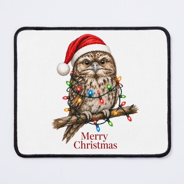Item preview, Merry Christmas Owl – Cute Christmas Owl with Holiday Lights designed and sold by SVALANART.
