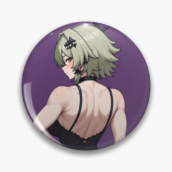 Item preview, Anime Female Character in Black Backless Dress Illustration designed and sold by Jimakmo.