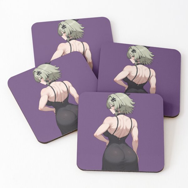 Item preview, Anime Female Character in Black Backless Dress Illustration designed and sold by Jimakmo.