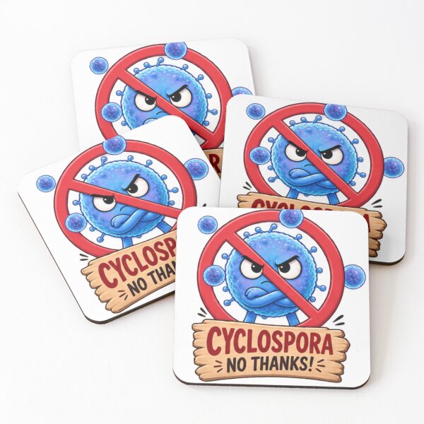 Item preview, Cyclospora No Thanks – Funny Parasite Awareness Design designed and sold by Ramadane_design1.