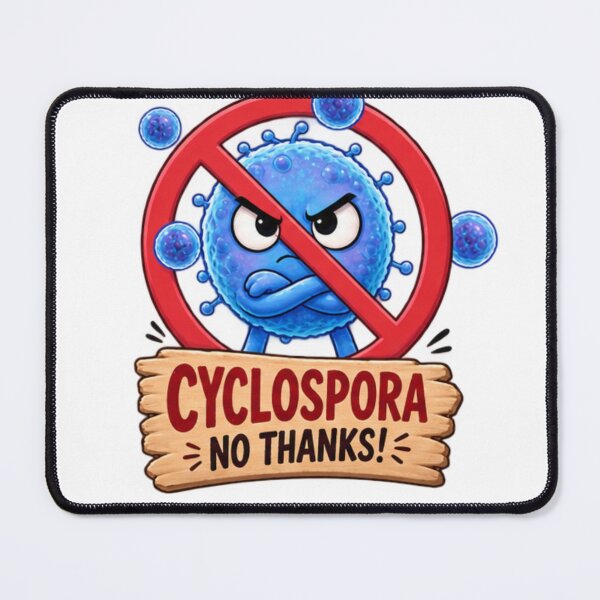 Item preview, Cyclospora No Thanks – Funny Parasite Awareness Design designed and sold by Ramadane_design1.