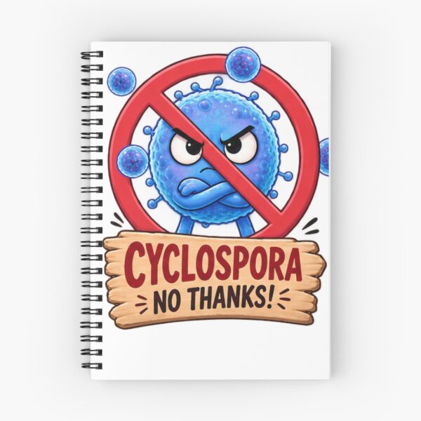 Item preview, Cyclospora No Thanks – Funny Parasite Awareness Design designed and sold by Ramadane_design1.