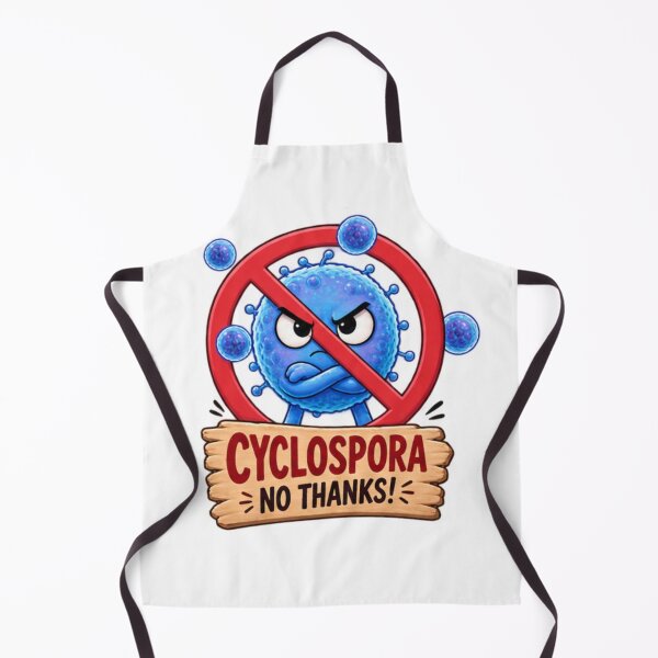 Item preview, Cyclospora No Thanks – Funny Parasite Awareness Design designed and sold by Ramadane_design1.