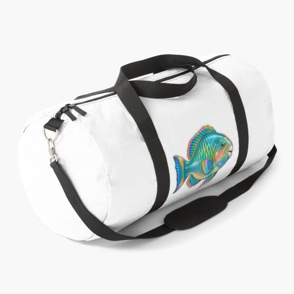 Item preview, Holographic Parrotfish Sticker Colorful Reef Fish Art designed and sold by KenworksDigital.