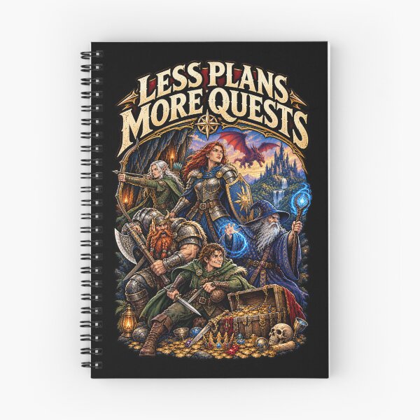 Item preview, Less Plans More Quests designed and sold by TerryChurch.
