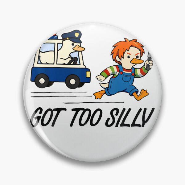 Item preview, Got Too Silly Goose Halloween Police Chase Horror Duck  designed and sold by Strow--bary.