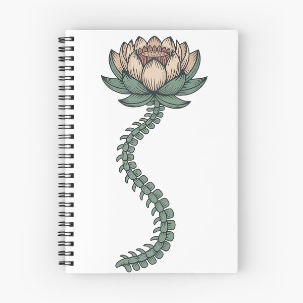 Item preview, Lotus Spine Wellness Anatomy Illustration designed and sold by 108stillness.