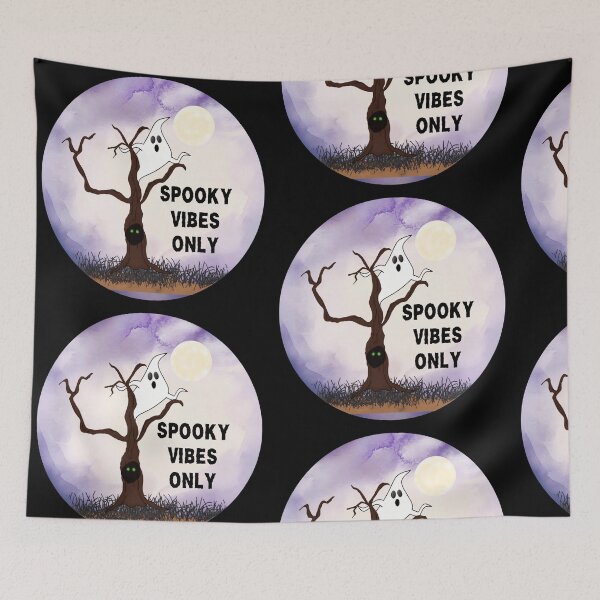 Item preview, Ghostly Greetings Collection - Spooky Vibes Only designed and sold by Design By Color.