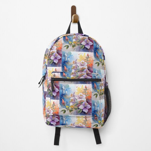 Item preview, Watercolor Hibiscus Colorful Splash Floral Art designed and sold by HappyOops.