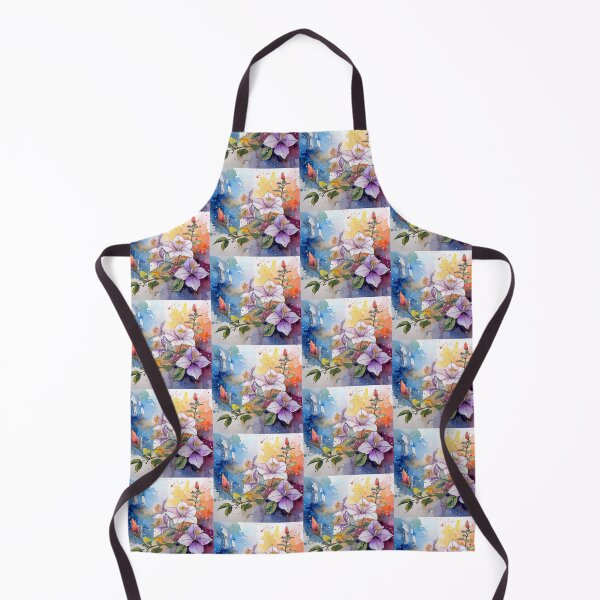 Item preview, Watercolor Hibiscus Colorful Splash Floral Art designed and sold by HappyOops.