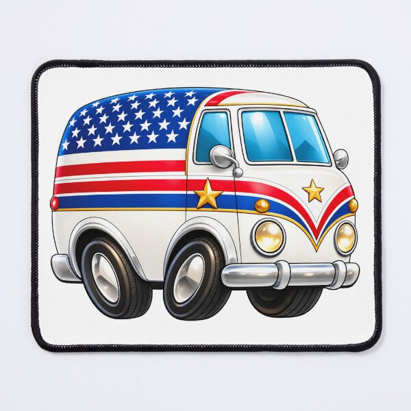 Item preview, American Mini Van Cartoon designed and sold by Scott Hayes.
