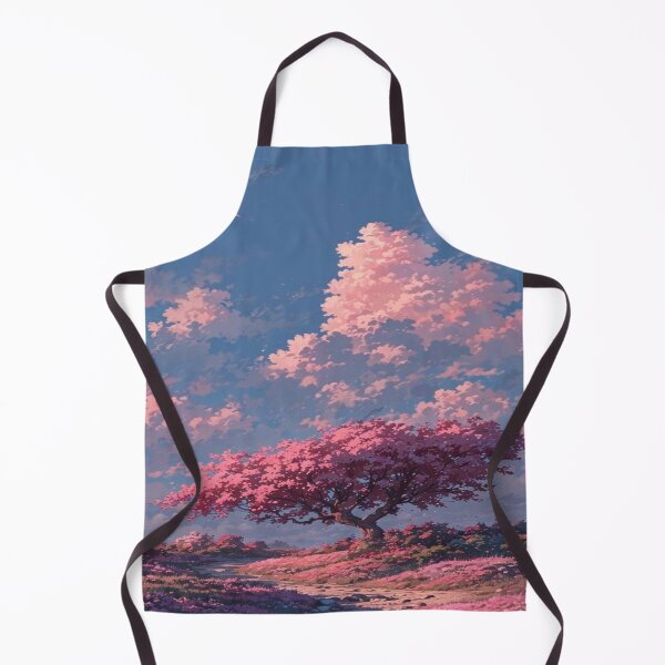 Item preview, Anime Sky Pink Tree Landscape Artwork  designed and sold by NivyasArtistry.