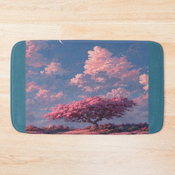 Item preview, Anime Sky Pink Tree Landscape Artwork  designed and sold by NivyasArtistry.