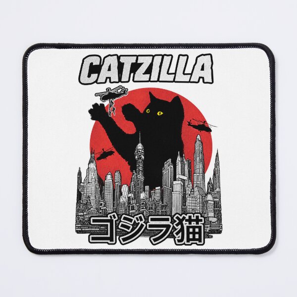Item preview, Vintage Catzilla Giant Cat Monster Retro Japanese Kaiju Aesthetic Art designed and sold by Tanner Ryland.
