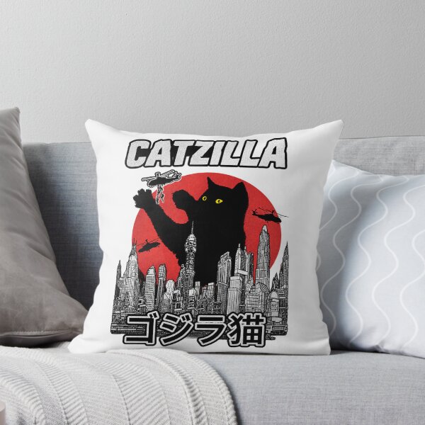 Item preview, Vintage Catzilla Giant Cat Monster Retro Japanese Kaiju Aesthetic Art designed and sold by Tanner Ryland.