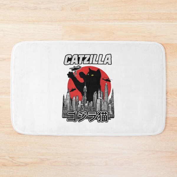 Item preview, Vintage Catzilla Giant Cat Monster Retro Japanese Kaiju Aesthetic Art designed and sold by Tanner Ryland.