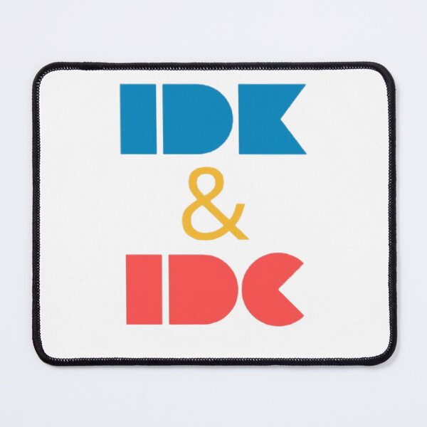 Item preview, idk & idc , low-cortisol life , calm life ,  funny unbothered attitude design designed and sold by StickItToo.