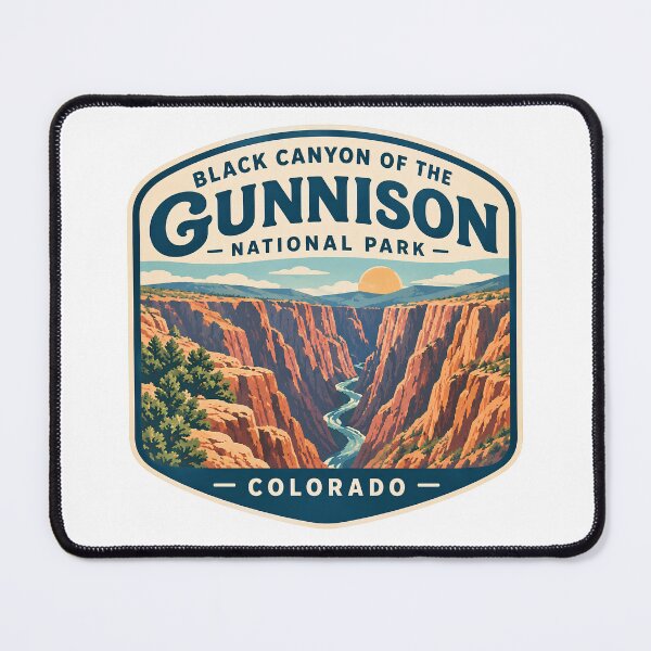 Item preview, Black Canyon of the Gunnison National Park Colorado Vintage Badge designed and sold by LittleArij.