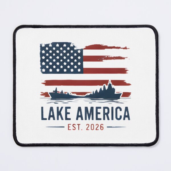 Item preview, Lake America Vintage Patriotic Usa Lake Life Design | American Outdoor Boating, Cabin & Summer Vacation Aesthetic | ⭐⭐⭐⭐⭐ designed and sold by shahroozj.