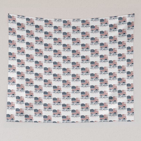 Item preview, Lake America Vintage Patriotic Usa Lake Life Design | American Outdoor Boating, Cabin & Summer Vacation Aesthetic | ⭐⭐⭐⭐⭐ designed and sold by shahroozj.