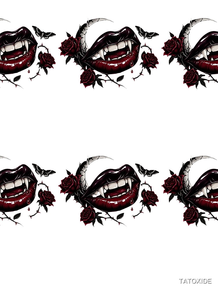 Thumbnail 3 of 3, Scarf, Gothic Roses Vampire designed and sold by TATOXIDE.