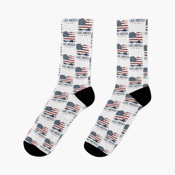 Item preview, Lake America Vintage Patriotic Usa Lake Life Design | American Outdoor Boating, Cabin & Summer Vacation Aesthetic | ⭐⭐⭐⭐⭐ designed and sold by shahroozj.
