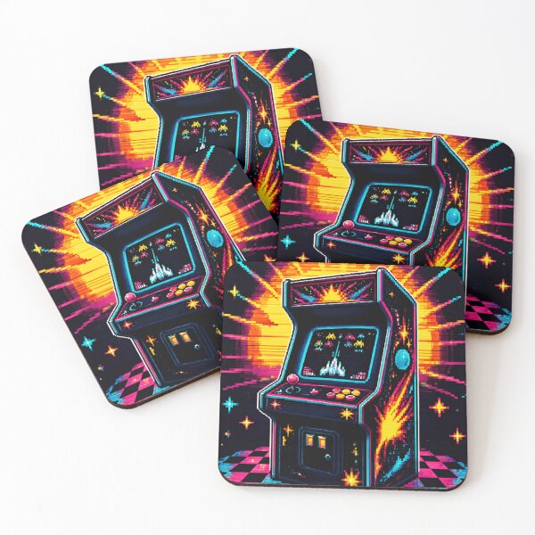 Item preview, Retro Synthwave Arcade Machine Cabinet designed and sold by CUTE ART GALLARY .