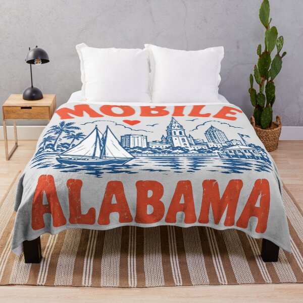 Item preview, Mobile Alabama Retro City designed and sold by HowToCanadian.