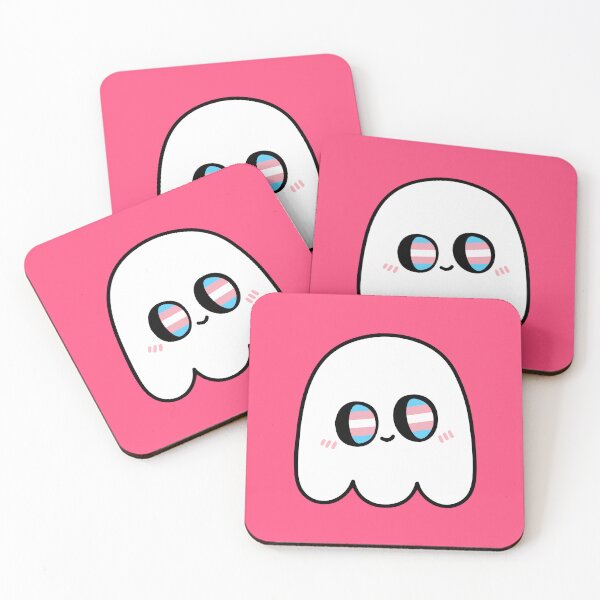Item preview, Trans-Boo – Kawaii Trans Pride Ghost designed and sold by Cannaxes Studio.