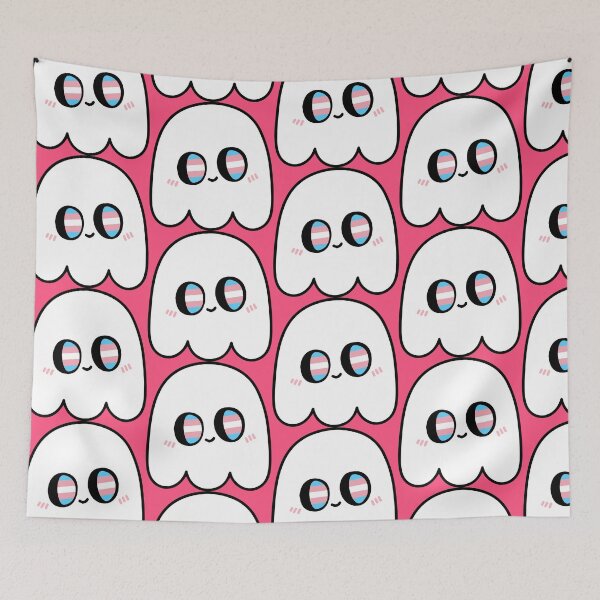 Item preview, Trans-Boo – Kawaii Trans Pride Ghost designed and sold by Cannaxes Studio.