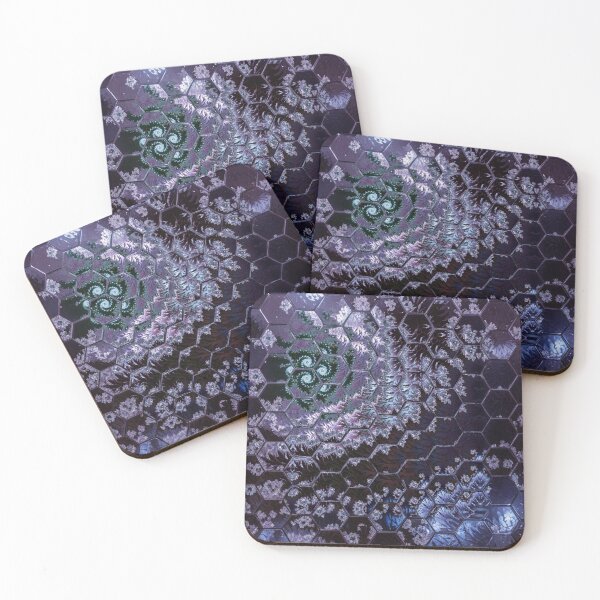 Item preview, Purple hexagon fractal design designed and sold by KingsArtworx 2.